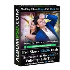wedding album design psd – 12×36 – closeup Dm –146 -K